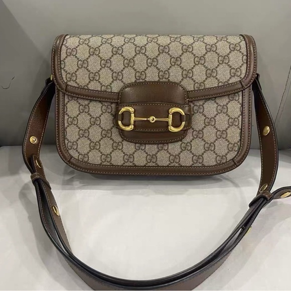 Gucci Beige and Brown Crossbody Bag - Picture 1 of 6